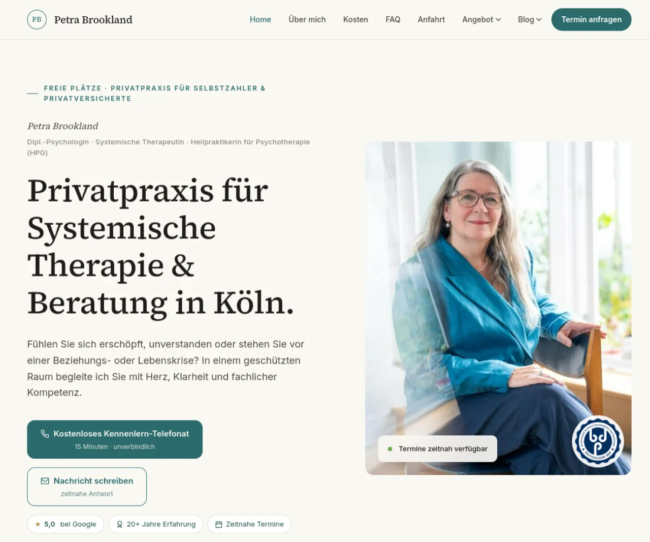Website Petra Brookland
